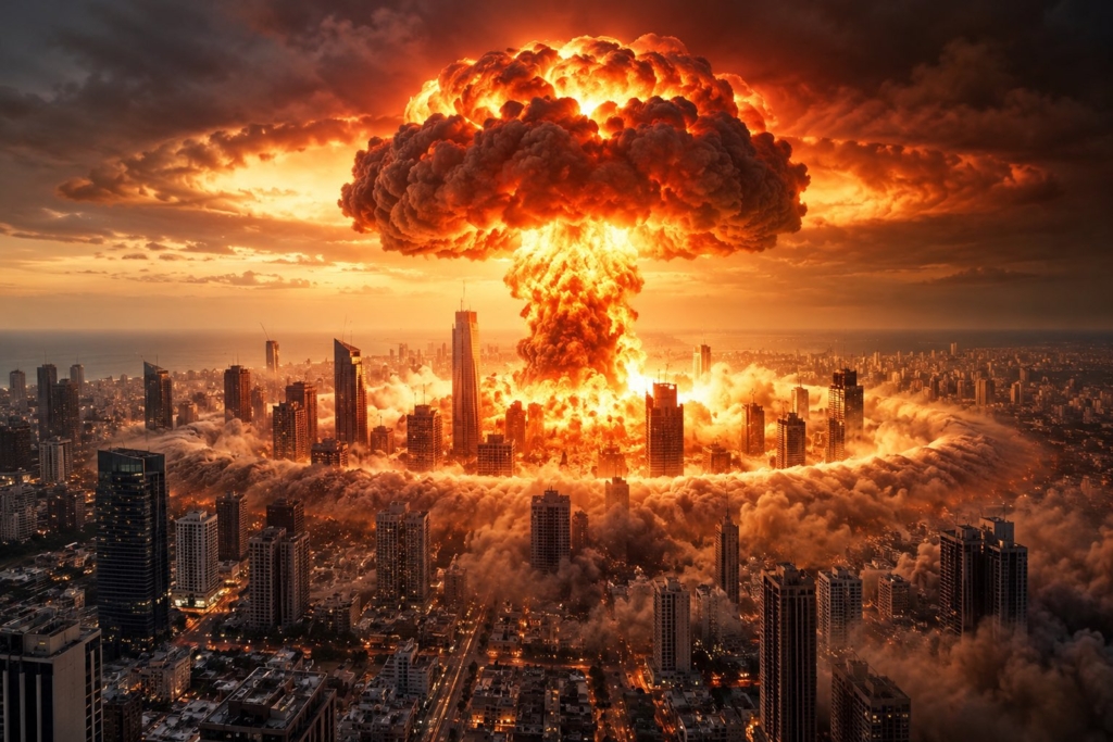 Benjamin Netanyahu folosește imagini AI cu explozii nucleare în campania electorală din Israel