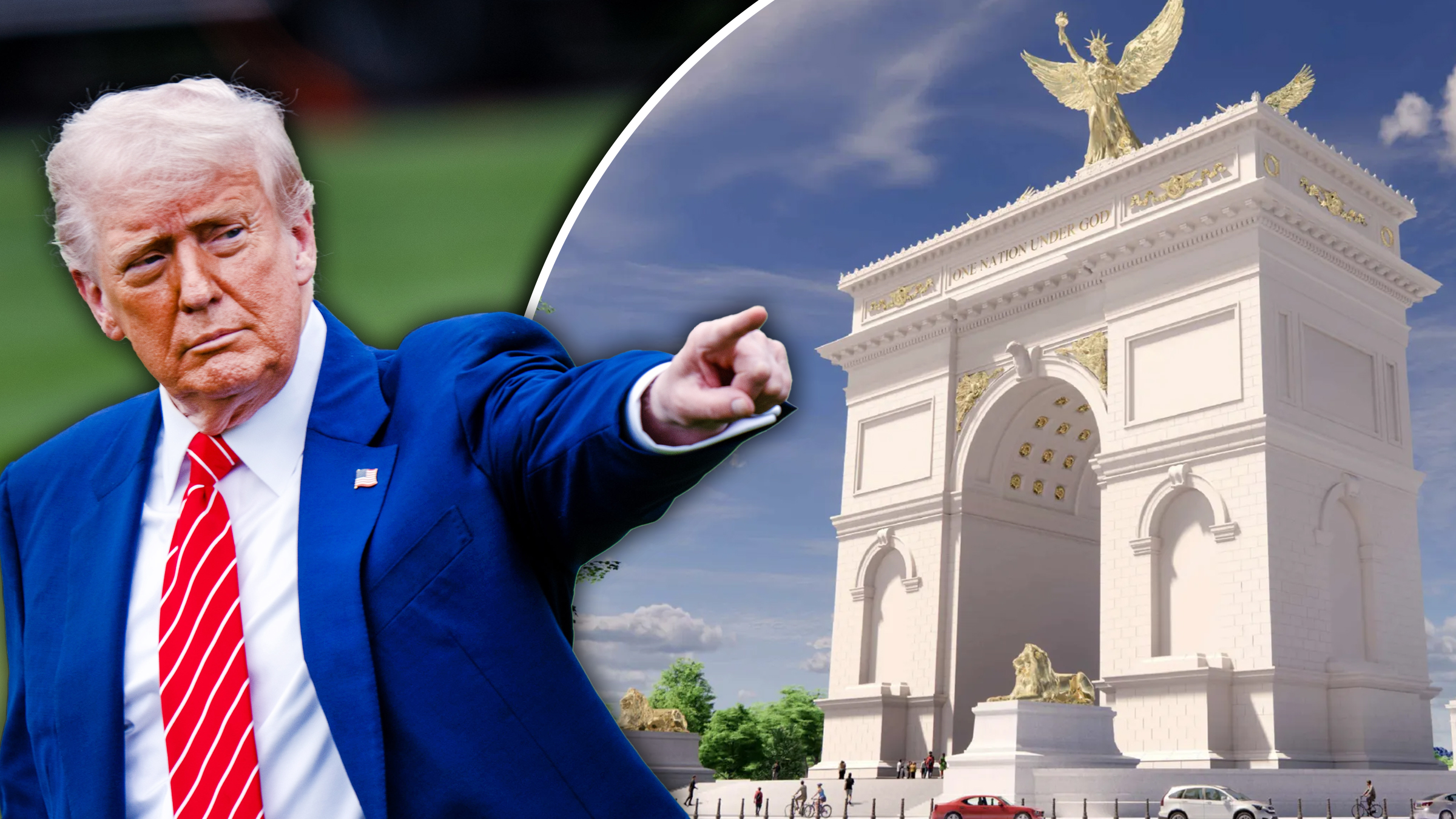 Propunerea lui Donald Trump de a transforma viitorul Arc de Triumf din Washington într-un complex militar