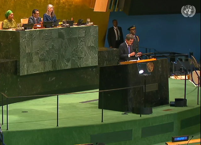 Nicușor Dan la ONU: Rusia urmărește o agendă revizionistă și vizează Europa prin război hibrid