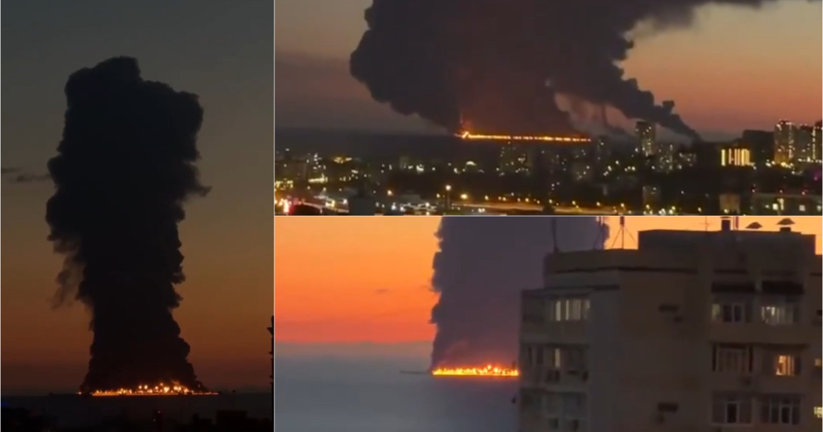 Atac ucrainean asupra unui petrolier în Marea Neagră: incendiu masiv lângă Soci și restricții pentru turiști