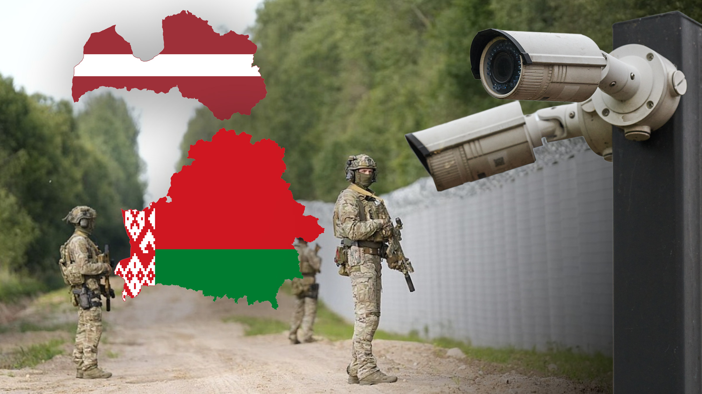 Provocări hibride la granița Letoniei: gruparea înarmată de la Belarus a atacat infrastructura de supraveghere