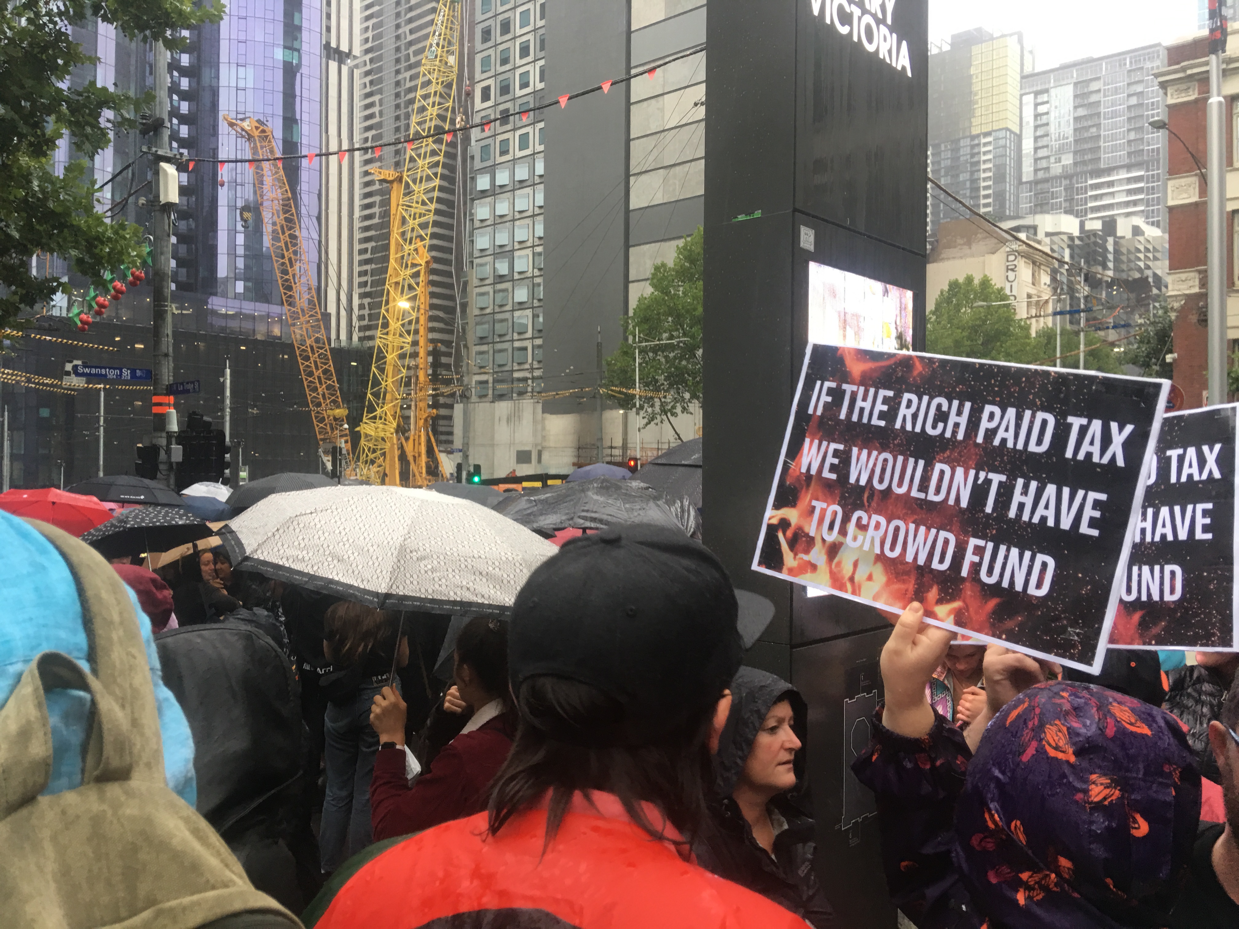 Donald Trump a acuzat protestatarii din Texas că sunt finanțați de dușmanii națiunii în timpul unui miting