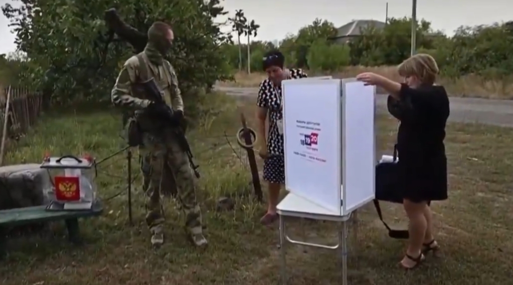 Proces electoral sub supraveghere militară în regiunile ocupate din Ucraina în timpul alegerilor pentru Duma de Stat